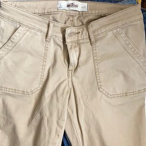 Khaki skinny Jean Hollister pants